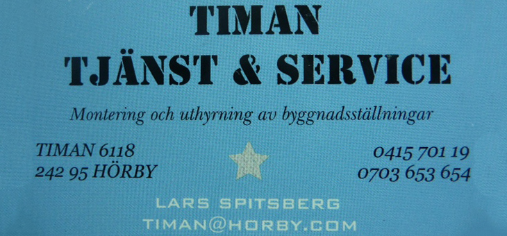 Timan Tjänst & Service Logotyp Logga